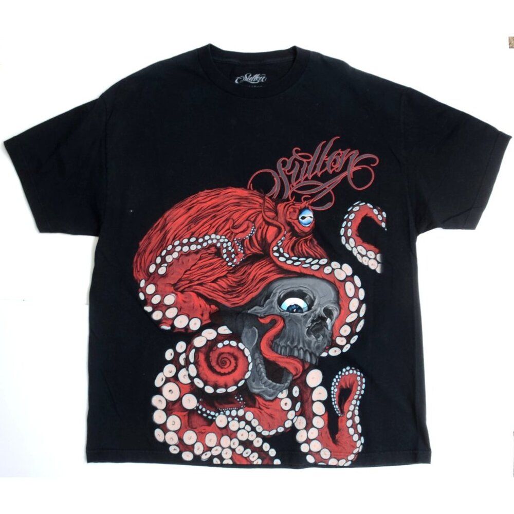SULLEN Men's Big & Tall XXL Short Sleeve Tattoo Art‎ Premium Cotton T-Shirt USA